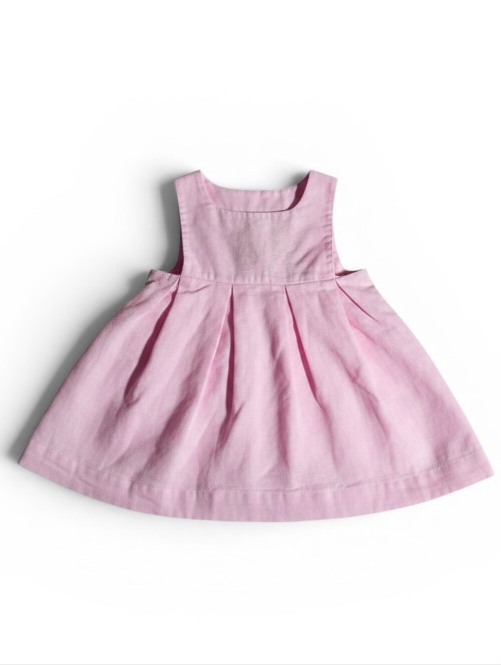 Jacadi Paris Pink Corduroy Pinafore Dress Baby Girl 6M 67cm 100% Organic Cotton